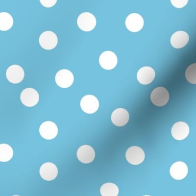 Polka Dots - Soft Blue by Andrea Lauren