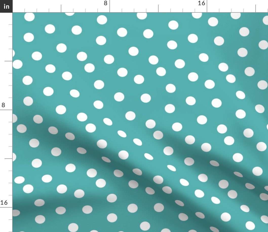 dots // turquoise aqua baby nursery dot dots polka dot simple dot spot fabric