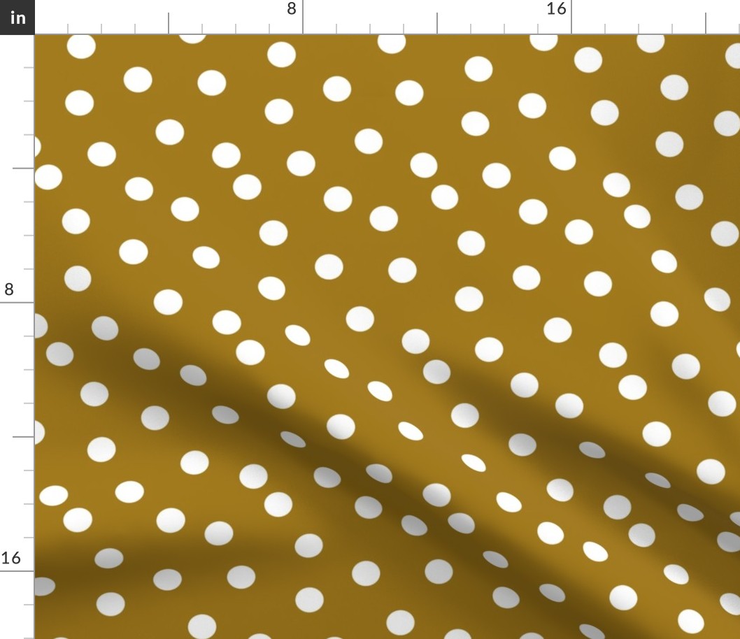 dots // ochre brown khaki boys nursery baby 