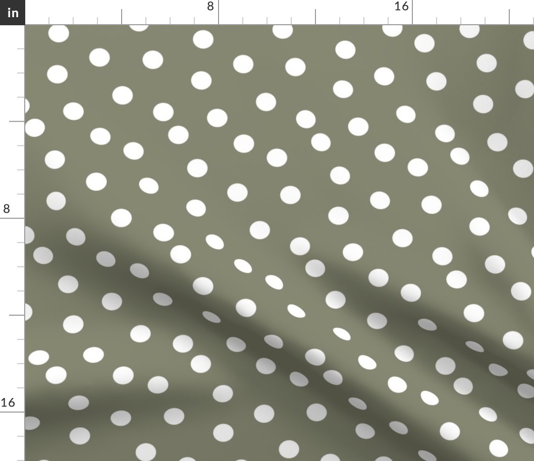 Polka Dots - Olive by Andrea Lauren