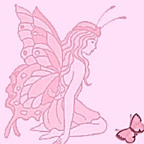 Butterfly Fairy pink-panel