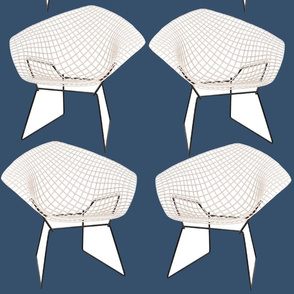 Bertoia Chairs / Navy