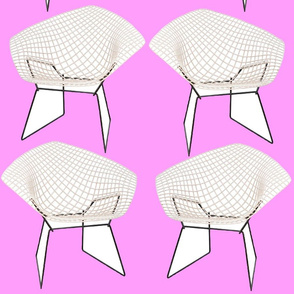 Bertoia Chairs / Hot Pink