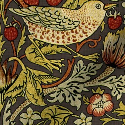 William Morris ~ Strawberry Thief ~ Autumn Linen