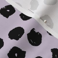 dots // purple dot fabric inky purple lilac lavender dots fabric