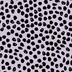 dots // purple dot fabric inky purple lilac lavender dots fabric