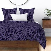 dots // inky dots purple and black dots dot fabric andrea lauren design