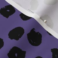 dots // inky dots purple and black dots dot fabric andrea lauren design