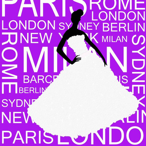 fashion capitals purple background