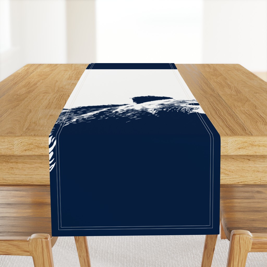 Large Bear Crib Sheet // Navy