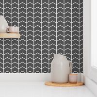 chevron // charcoal - Woodland Collection
