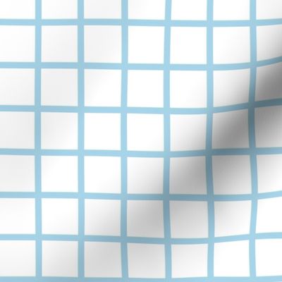 Grid - White/Sky Blue by Andrea Lauren