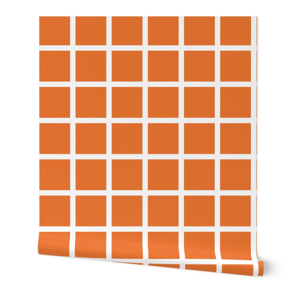 Grid - Orange by Andrea Lauren