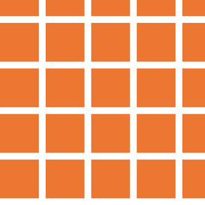 Grid - Orange by Andrea Lauren