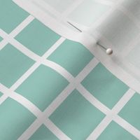 Grid - Pale Turquoise by Andrea Lauren