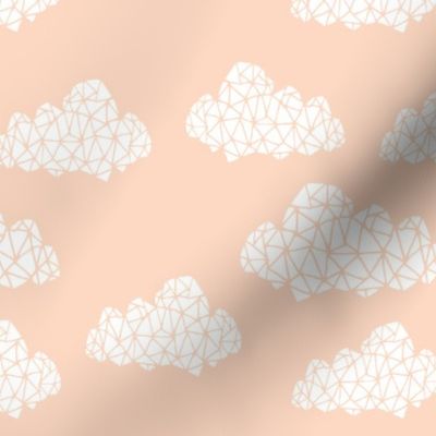 cloud // geometric blush fabric clouds fabric nursery baby baby fabric