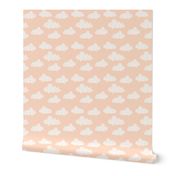 cloud // geometric blush fabric clouds fabric nursery baby baby fabric