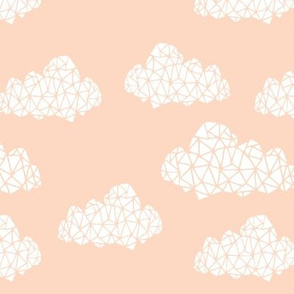 cloud // geometric blush fabric clouds fabric nursery baby baby fabric