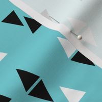 Triangles Coordinate - Aqua by Andrea Lauren