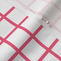Grid - White/French Rose by Andrea Lauren