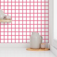 Grid - White/French Rose by Andrea Lauren