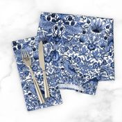 William Morris ~ Strawberry Thief ~ Blue and White