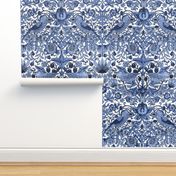 William Morris ~ Strawberry Thief ~ Blue and White