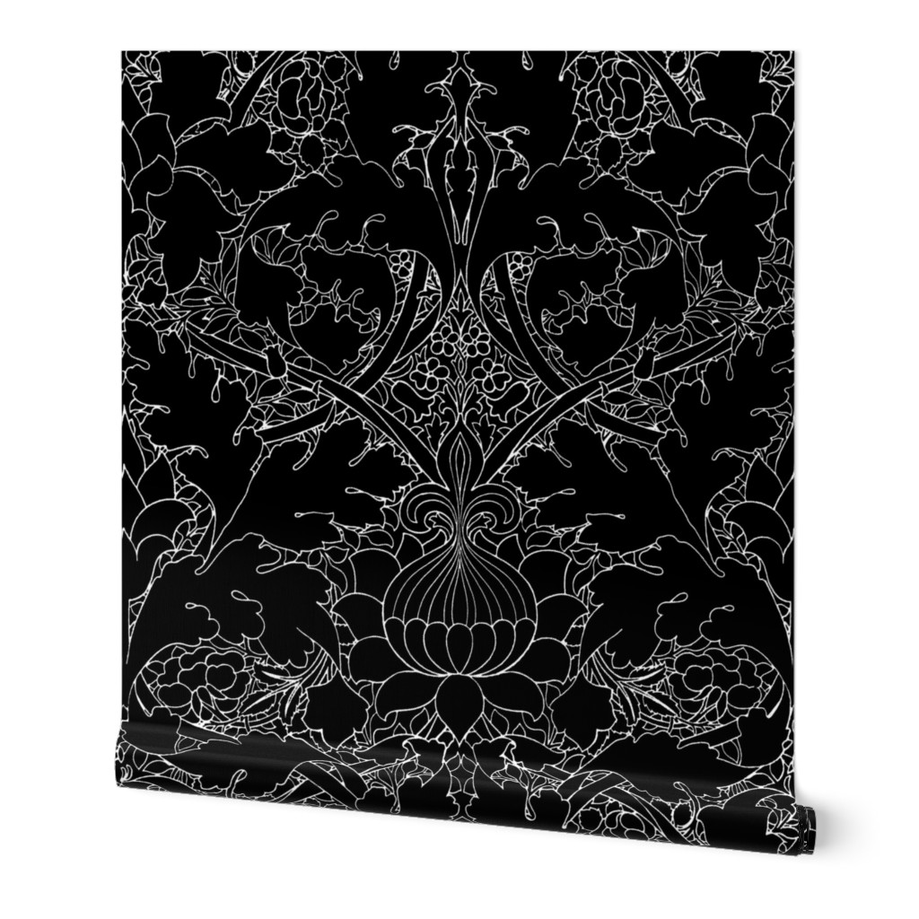 William Morris ~ St. JamesDamask ~ Black and White