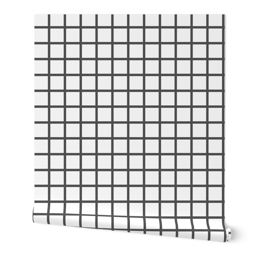 Grid - White/Charcoal by Andrea Lauren