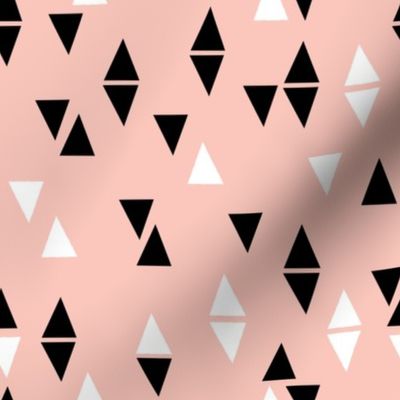 Triangles Coordinate - Pale Pink