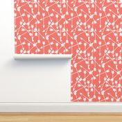 arrows scattered // bittersweet coral girly arrows print for little girls and nursery