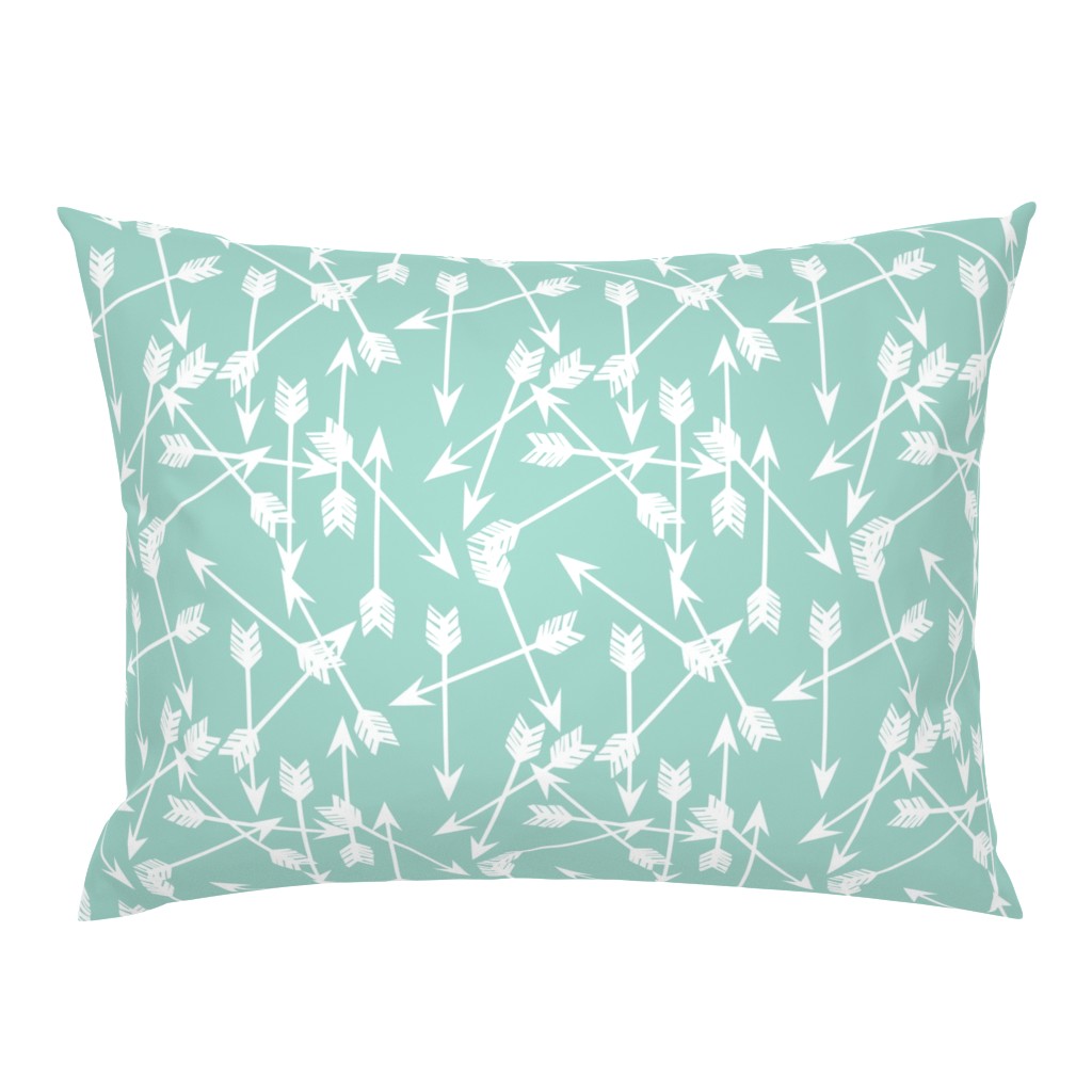 arrows scattered // mint pastel southwest baby nursery