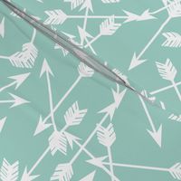 arrows scattered // mint pastel southwest baby nursery