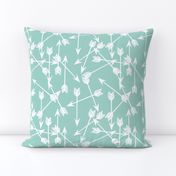 arrows scattered // mint pastel southwest baby nursery