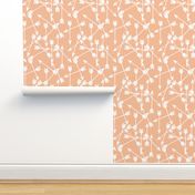 arrows scattered // peach pastel arrows for little girls prints