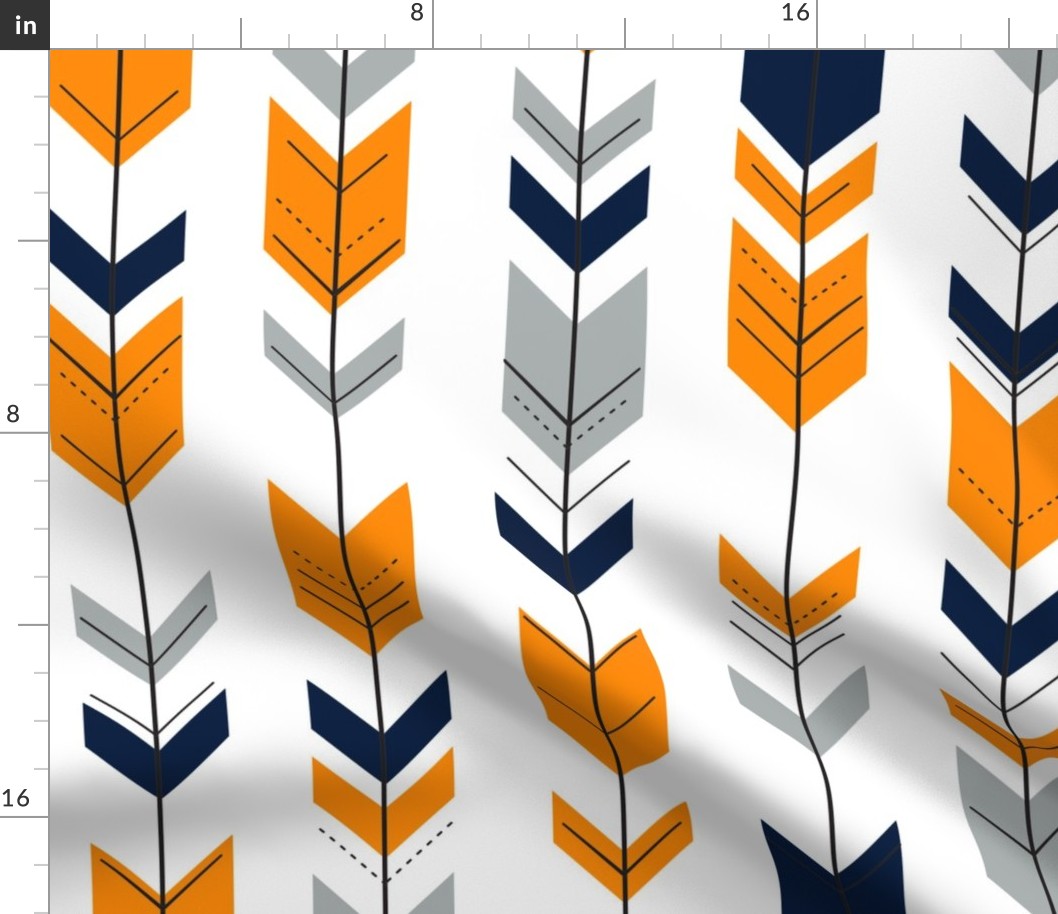 Arrows Orange/Navy/Grey