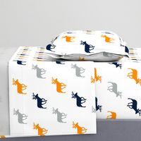 Multi Deer // Great Outdoors // Navy-Grey-Orange