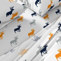 Multi Deer // Great Outdoors // Navy-Grey-Orange