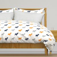 Multi Deer // Great Outdoors // Navy-Grey-Orange