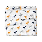 Multi Deer // Great Outdoors // Navy-Grey-Orange