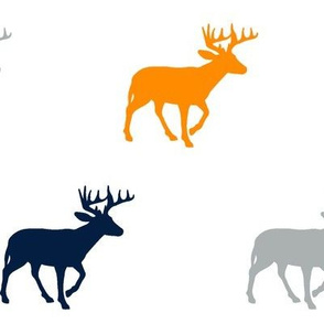 Multi Deer // Great Outdoors // Navy-Grey-Orange