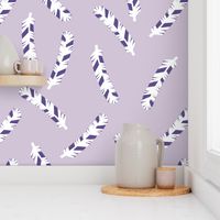 Feathers - Plum/Lavender by Andrea Lauren