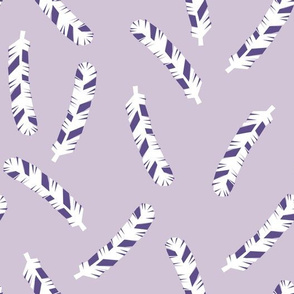 Feathers - Plum/Lavender by Andrea Lauren