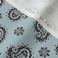 bandana paisley duck egg blue b3cbcf