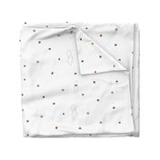 It's raining hedgehogs baby border print