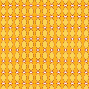yellow orange fuchsia abstract stripe