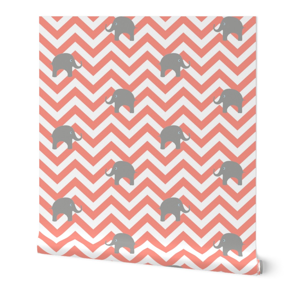 Baby Elephants in Coral