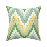 Luxe Chevron in Spring Lawn