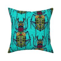 flower beetle turquoise