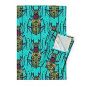 flower beetle turquoise